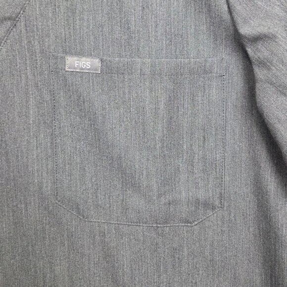 Figs Catarina One Pocket Scrub Top‎ Womens Large Gray FW1000 - Picture 4 of 8
